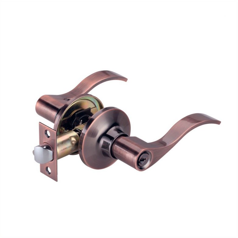 Starlight Key Entry New Lock Door Lever Sets Antique Cooper Finish