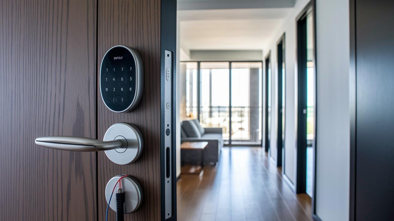 Smart door lock installation and compatibility in apartment buildings.jpg