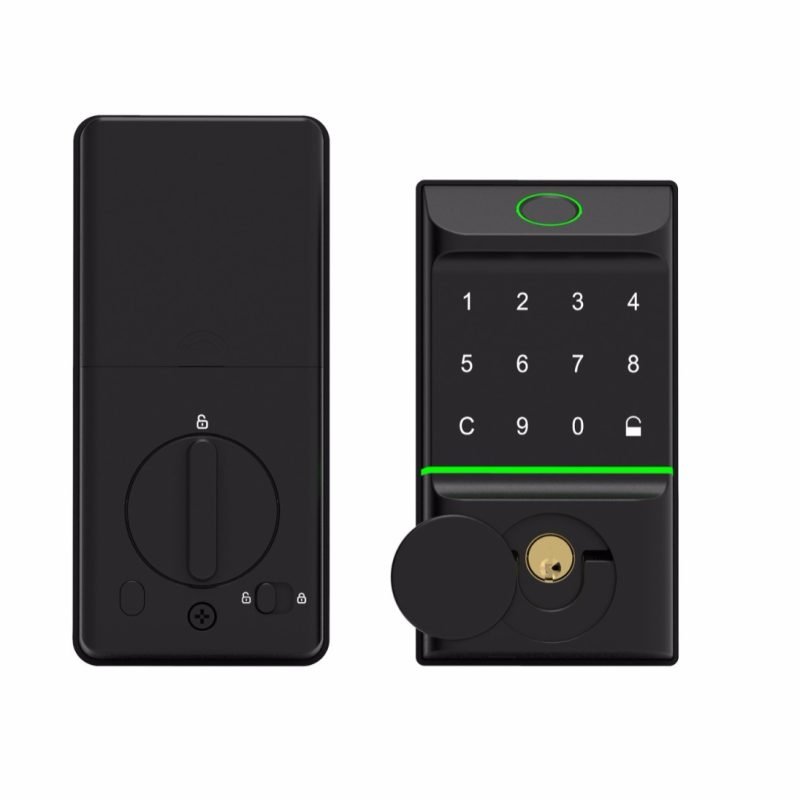DS0057 smart deadbolt locks with password and key unlock
