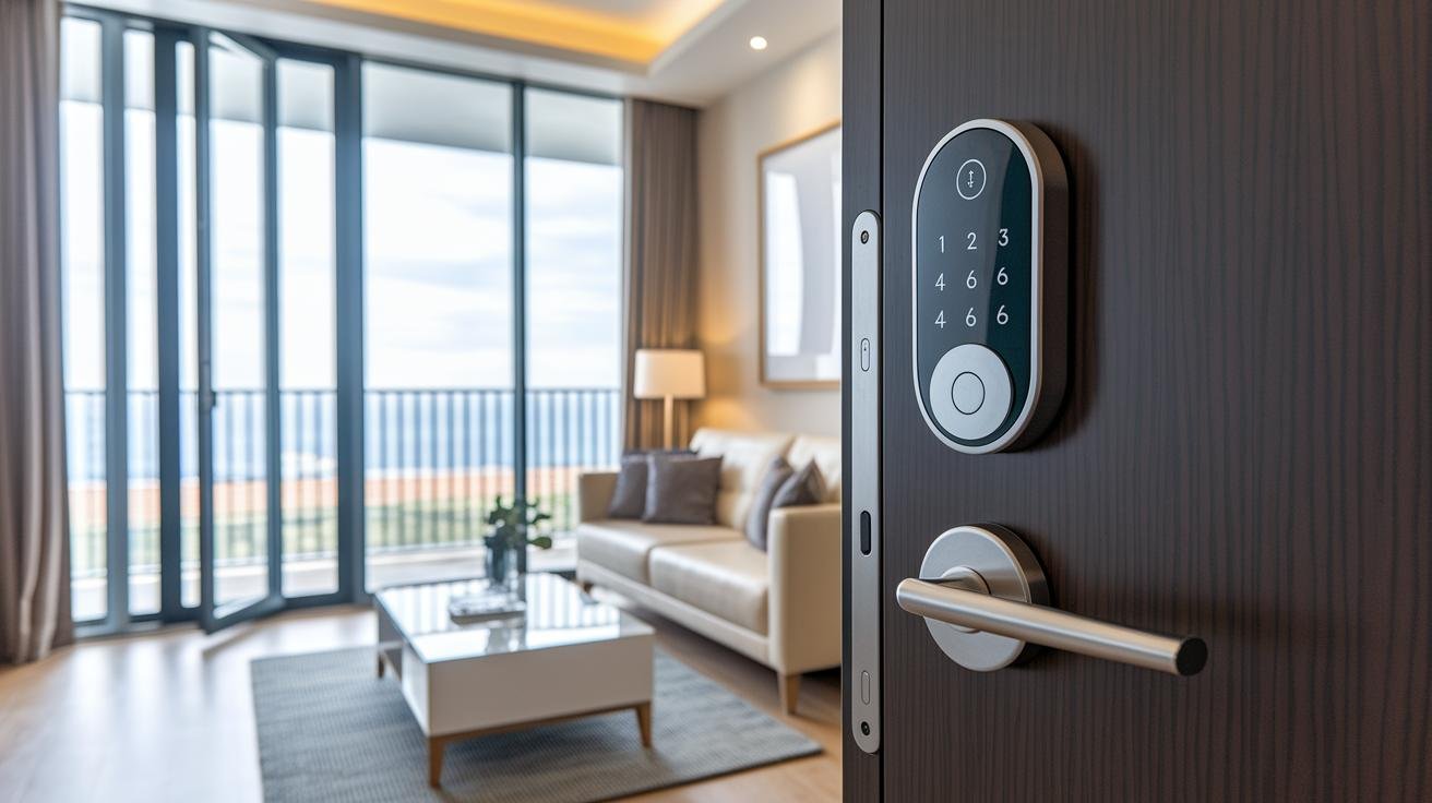 Digital Door Lock Types for Apartment Buildings Keypad, Biometric  Wireless Solutions.jpg